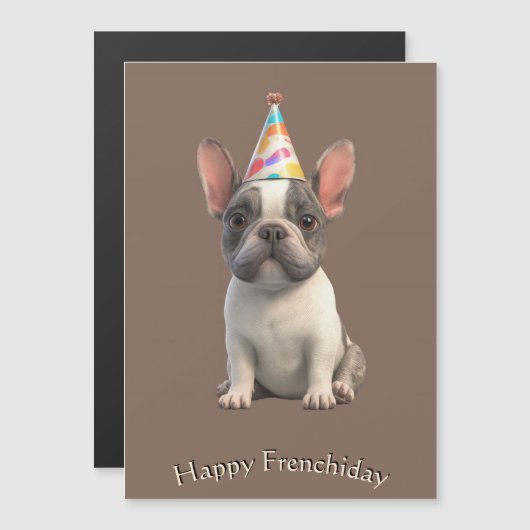 French Bulldog Birthday Card (正面/裏面)