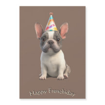 French Bulldog Birthday Card