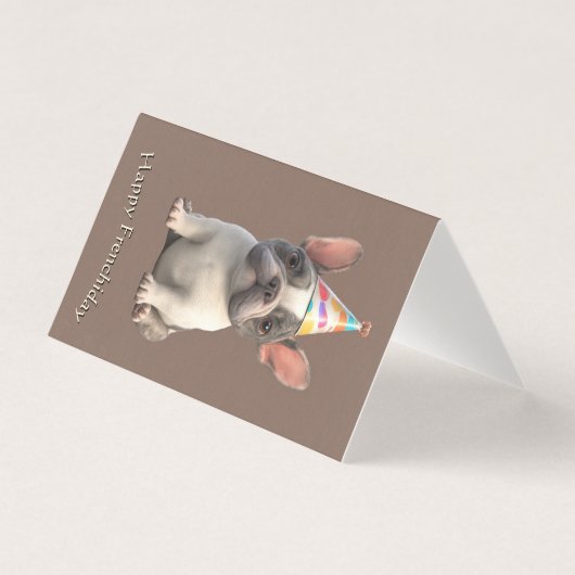French Bulldog Birthday Card (正面)