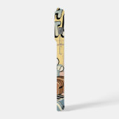 French Bulldog Breakfast Cartoon Art iPhoneケース (左側面)