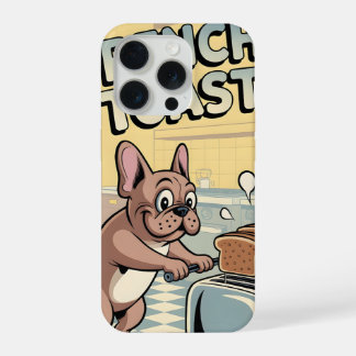 French Bulldog Breakfast Cartoon Art iPhone 15 Proケース