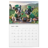 French Bulldog Calendar カレンダー (3月 2026)