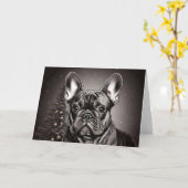 French Bulldog Cards カード (黄色い花)