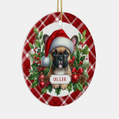 French Bulldog Ceramic Circle Ornament セラミックオーナメント (右)