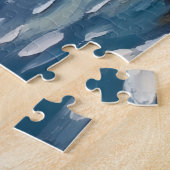 French Bulldog Christmas Boat Holiday ジグソーパズル (側面)