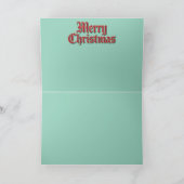 French Bulldog Christmas Cookie Card カード (内部)