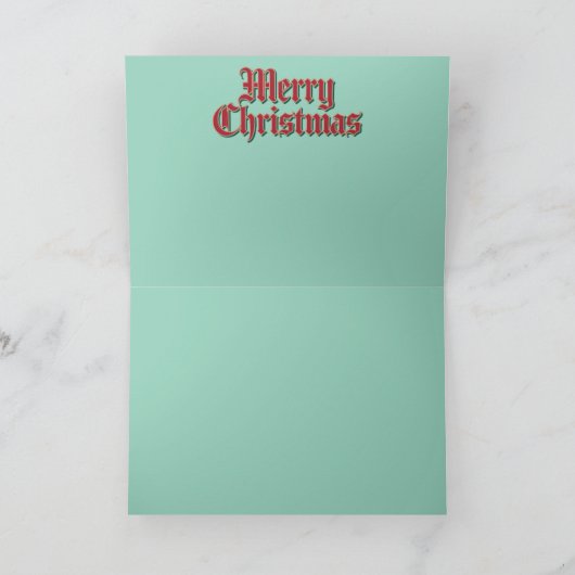 French Bulldog Christmas Cookie Card カード (内部)