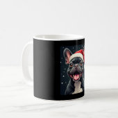 French Bulldog Christmas Long Sleeve T-Shirt コーヒーマグカップ (正面左)