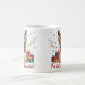 French Bulldog Christmas Mug – Fa La La Frenchie  コーヒーマグカップ (中央)