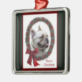 French Bulldog Christmas Ornament メタルオーナメント (左)