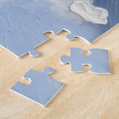 French Bulldog Christmas Red Truck Holiday ジグソーパズル (側面)