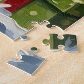 French Bulldog Christmas Santa Bag Adventure ジグソーパズル (側面)