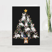 French Bulldog Christmas Tree Frenchie Dog Xmas Pa カード (正面)