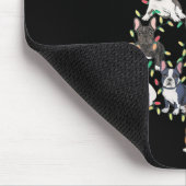 French Bulldog Christmas Tree Frenchie Dog Xmas Pa マウスパッド (コーナー)