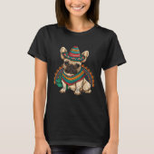 French Bulldog Cinco De Mayo Mexican Sombrero Fies Tシャツ (正面)