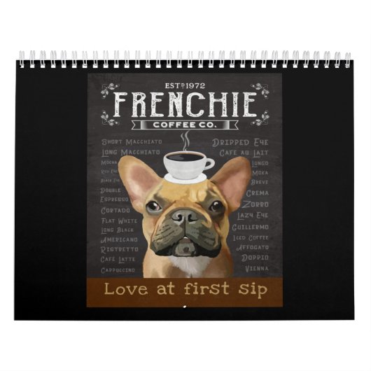 French Bulldog Coffee カレンダー (カバー)