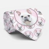 French Bulldog (Cream/White) Painting - Dog Art ネクタイ (ロール)
