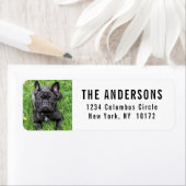 French Bulldog Custom Return Address ラベル (インサイチュ)