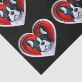 French Bulldog Cute Frenchie Gift Wrapping 薄葉紙 (詳細)