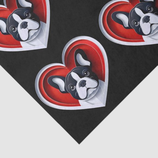 French Bulldog Cute Frenchie Gift Wrapping 薄葉紙 (詳細)