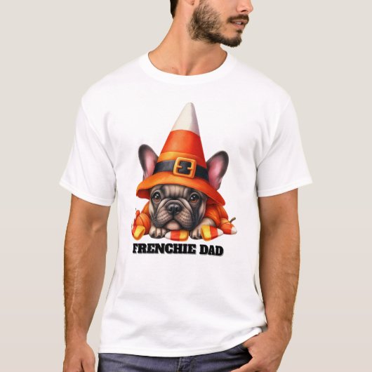 French Bulldog Cute Halloween Candy Costume Tシャツ (正面)