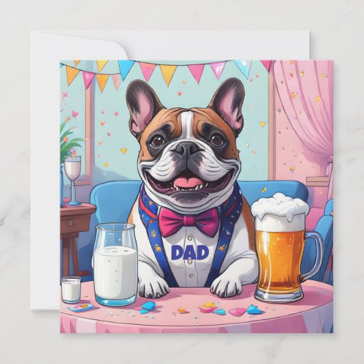 French Bulldog Dad Fatherˋs Day (正面)