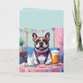 French Bulldog Dad Fatherˋs Day カード (裏面)