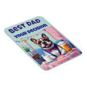 French Bulldog Dad Fatherˋs Day マグネット (右側)