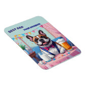 French Bulldog Dad Fatherˋs Day マグネット (右側)