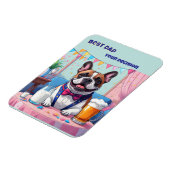 French Bulldog Dad Fatherˋs Day マグネット (左側)