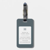 French Bulldog Dog Luggage Tags ラゲッジタグ (裏面縦)