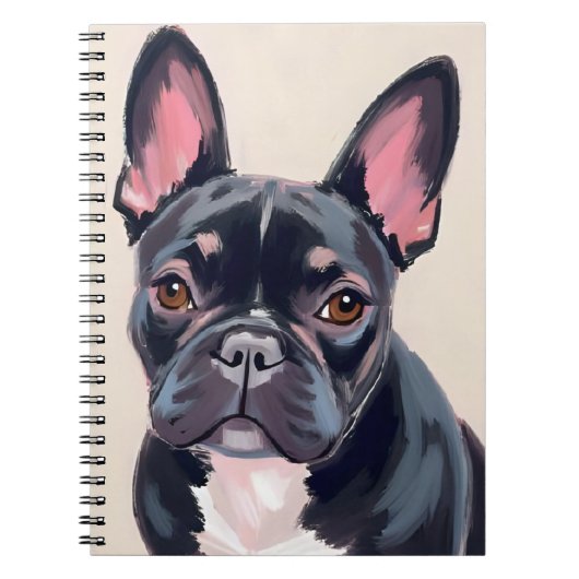 French Bulldog | Dog Pet Painting ノートブック (正面)