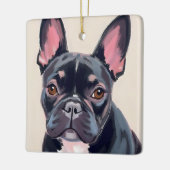 French Bulldog Dog Watercolor Pet Painting セラミックオーナメント (左)