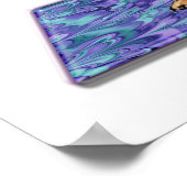 French Bulldog Doing Upward Dog Yoga Pose ポスター (角)