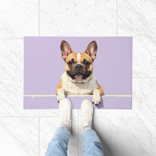 French Bulldog Doormat Art ドアマット (室内)