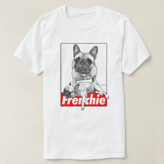 French Bulldog Duet Tシャツ (デザイン正面)