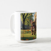 French Bulldog Elegant Coffee Mug コーヒーマグカップ (正面左)