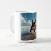 French Bulldog Elegant Coffee Mug コーヒーマグカップ (正面左)