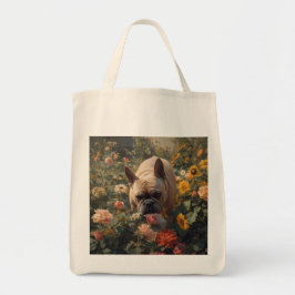 French Bulldog Elegant Grocery Tote Bag トートバッグ