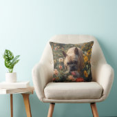 French Bulldog Elegant Throw Pillow クッション (椅子)
