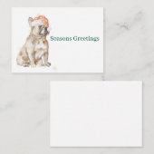 French Bulldog Flat Note Card ノートカード (正面/裏面)