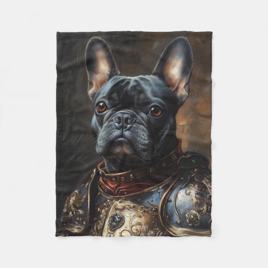 French Bulldog Fleece Blanket フリースブランケット (正面)