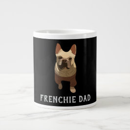 French Bulldog, Frenchie Dad ジャンボコーヒーマグカップ