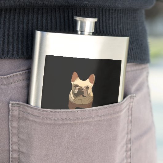 French Bulldog, Frenchie Dad フラスク (インサイチュ)
