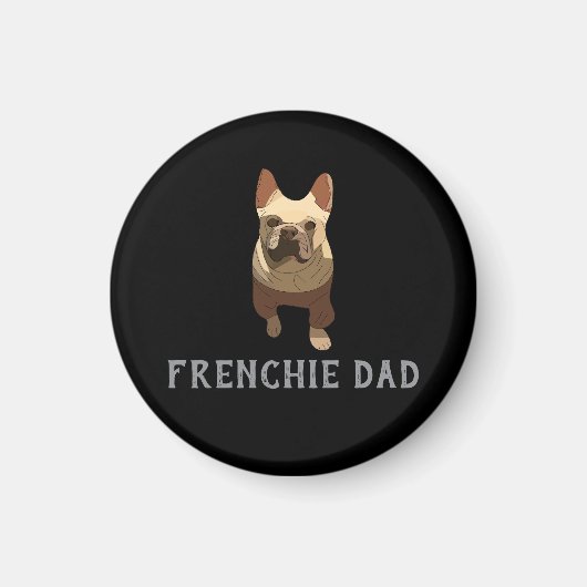 French Bulldog, Frenchie Dad マグネット (正面)