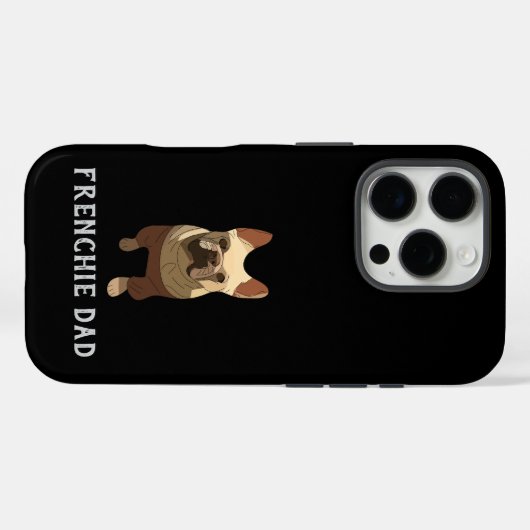 French Bulldog, Frenchie Dad Case-Mate iPhoneケース (裏面 (横))