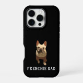French Bulldog, Frenchie Dad iPhoneケース (裏面)