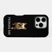 French Bulldog, Frenchie Dad iPhoneケース (裏面横)