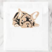 French Bulldog Gifts 長方形シール (バッグ)