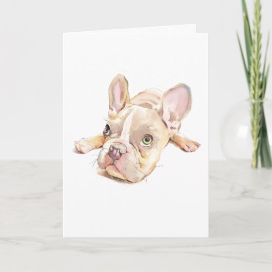 French Bulldog Greeting Card, Dog Mom Gift, カード (正面)